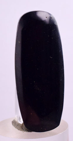 4 Grams LEMURIAN BLACK JADE GEM PERU PYRITE JEWELRY CABOCHON PENDANT BB184