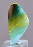 4.5ct GEM BLUE OPAL SCENIC CABOCHON PERU SEASCAPE PENDANT JEWELRY BB352