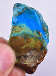 10 Grams GEM BLUE OPAL PERU ROUGH SCENIC SEASCAPE MINERAL SPECIMEN OB132