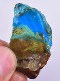 10 Grams GEM BLUE OPAL PERU ROUGH SCENIC SEASCAPE MINERAL SPECIMEN OB132