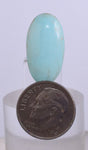 2.1cms GEM NATURAL TURQUOISE SCENIC CABOCHON RARE PERU PENDANT JEWELRY BB192