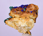 2.5cms AZURITE MALACHITE CRYSTALS MINERAL SPECIMEN AHOULI MINES MOROCCO UB220