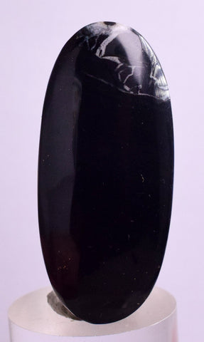 4.3 Grams LEMURIAN BLACK JADE GEM PERU PYRITE JEWELRY CABOCHON PENDANT BB188