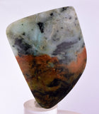 43grs BLUE GREEN SCAPOLITE PERU MARIALITE CHRYSOCOLLA QUARTZ TITANITE BB377