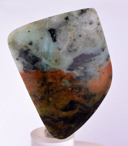43grs BLUE GREEN SCAPOLITE PERU MARIALITE CHRYSOCOLLA QUARTZ TITANITE BB377