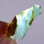 3.4 grams GEM BLUE OPAL PERU ROUGH SCENIC SEASCAPE MINERAL SPECIMEN OB34
