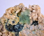 10.8cms GREEN FLUORITE PYRITE CRYSTAL PERU HUANZALA MINE SHINY NEW FIND KB33