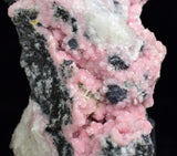 7.5cms RHODOCHROSITE QUARTZ CALCITE CRYSTALS JORDANITE (?) GALENA PERU RB510