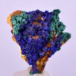 2.5cms AZURITE MALACHITE CRYSTALS MINERAL SPECIMEN AHOULI MINES MOROCCO UB220