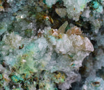 20cm GEM CHRYSOCOLLA IN SELENITE LILY MINE PERU MALACHITE STALACTITES CB359