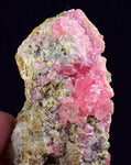 6.5cms GEM RHODOCHROSITE FLUORITE PYRITE CRYSTAL QUARTZ CHINA FLUORESCENT RB313