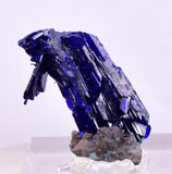 2.3cm GEM AZURITE CRYSTALS TSUMEB NAMIBIA ON MATRIX ROYAL BLUE SHARP SHINY UB239