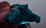 55grs BLUE MALACHITE CHRYSOCOLLA SCULPTURE SCENIC PERU ROUGH DECORATION UB178