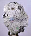 8.8ms  GREEN BLUE FLUORITE PYRITE CRYSTAL PERU HUANZALA MINE SHINY KB18