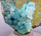 5.6cms DRUZY CHRYSOCOLLA QUARTZ PERU COPPER MINERAL SPECIMEN COLLECTOR DB67
