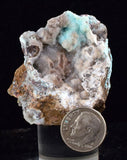 4.9cms DRUZY CHRYSOCOLLA QUARTZ LILY MINE PERU COPPER 2000 DISCOVERY DB31
