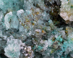 20cm GEM CHRYSOCOLLA IN SELENITE LILY MINE PERU MALACHITE STALACTITES CB359