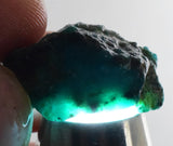 12carats GEM SILICA CHRYSOCOLLA CHALCEDONY PERU HIGH YIELD NEW FIND ROUGH SB129