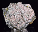 10.4cm RHODOCHROSITE CRYSTALS PYRITE PERU  MINERAL SPECIMEN RB601