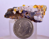 3.4cms GEM RARE WULFENITE FLUORITE MINI CRYSTALS ALAMO ARIZONA USA YB35