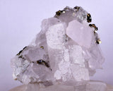 5cms CALCITE QUARTZ PYRITE DICKITE SCHEELITE ? PERU HUANZALA AB124