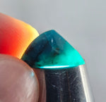 4cts GEM SILICA CHRYSOCOLLA CHALCEDONY POLISHED PERU NEW FIND BB340