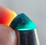 4cts GEM SILICA CHRYSOCOLLA CHALCEDONY POLISHED PERU NEW FIND BB340
