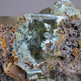 21.5cms TWIN SELENITE CRYSTALS CHRYSOCOLLA SPHERES INSIDE LILY MINE PERU TB126
