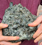 19cms EPIDOTE QUARTZ CRYSTALS PERU CLUSTER COLLECTOR GREEN COLOR MINERAL CB92