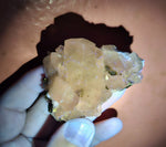 5cms CALCITE QUARTZ PYRITE DICKITE SCHEELITE ? PERU HUANZALA AB124