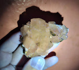 5cms CALCITE QUARTZ PYRITE DICKITE SCHEELITE ? PERU HUANZALA AB124