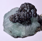2.7cms GEOCRONITE GREEN FLUORITE CRYSTAL PERU MILPO ATACOCHA PERU SHINY KB36