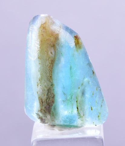 7ct GEM BLUE OPAL SCENIC CABOCHON PERU SEASCAPE PENDANT JEWELRY BB346