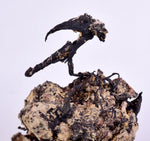 9.5cm NATIVE SILVER WIRES PERU UCHUCCHACUA MINE PYRITE PROUSTITE MANGANITE HB163