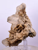 8.5cms CALCITE WITH QUARTZ CRYSTALS PERU SHINY MINERAL SPECIMEN COLLECTOR GB08