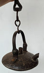 54cms LENTICULAR MINERS LAMP TUNNEL RARE LANTERN IRON CAST NB09