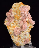 9.7cms ROSE DRUZY QUARTZ BRIGHT CRYSTALS CATHEDRAL BOTRYOIDAL PERU NEW FIND QB72