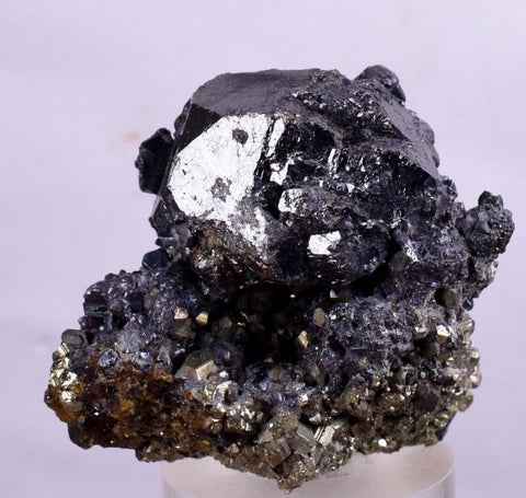 4.2cms SPHALERITE PYRITE GALENA CRYSTALS MINERAL SPECIMEN PERU MB30