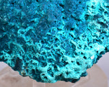 8cms BLUE MALACHITE BOTRYOIDAL PERU CRYSTALS GRAPE SPHERES SHINY UB199