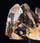 7.7cm HEMATOID QUARTZ  GOETHITE IRIDESCENT MINERAL SPECIMEN PERU COLLECTOR QB115