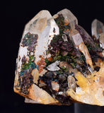 7.7cm HEMATOID QUARTZ  GOETHITE IRIDESCENT MINERAL SPECIMEN PERU COLLECTOR QB115