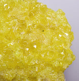 8.6cms SULPHUR NATURAL CRYSTALS BOLIVIA SULFUR POTOSI MINERAL SPECIMEN YB22