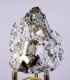 5.7cms PYRITE CUBIC QUARTZ CALCITE PERU SHINY CRYSTALS MINERAL COLLECTOR MB24
