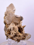 8.5cms CALCITE WITH QUARTZ CRYSTALS PERU SHINY MINERAL SPECIMEN COLLECTOR GB08