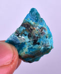13carats GEM SILICA CHRYSOCOLLA CHALCEDONY PERU HIGH YIELD NEW FIND ROUGH SB161