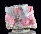 1.9cms RHODOCHROSITE PYRITE FLUORITE CHINA CRYSTAL RHOMBOHEDRAL MINIATURE RB638