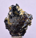3.1cms GOLDEN RUTILE HEMATITE SPRAY NEEDLES CRYSTALS TITANIUM BAHIA BRAZIL  XB16