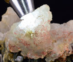 14cms PREHNITE EPIDOTE CLINOZOISITE LIMONITE SHINY NATURAL CRYSTAL MINERAL QB97