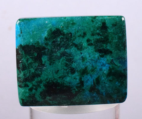 2.9cms CHRYSOCOLLA CABOCHON PERU PARROT WING EILAT STONE JEWELRY PENDANT BB67