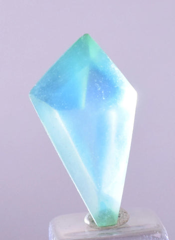 5.5cts GEM BLUE OPAL SCENIC FACET PERU SEASCAPE PENDANT JEWELRY  B957
